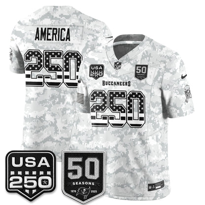 Tampa Bay Buccaneers 2026 Salute to Service Edition Vapor Jersey - Stitched