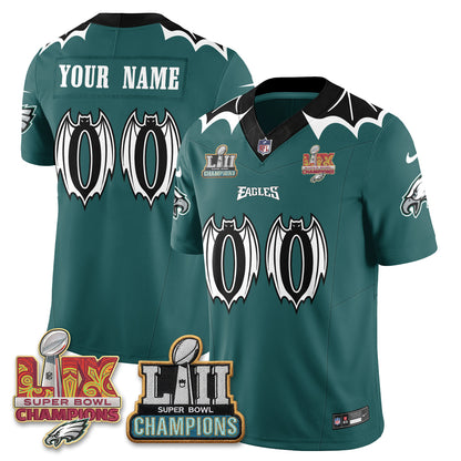 Philadelphia Eagles x Bat Edition Vapor Custom Jersey - Stitched-NQD