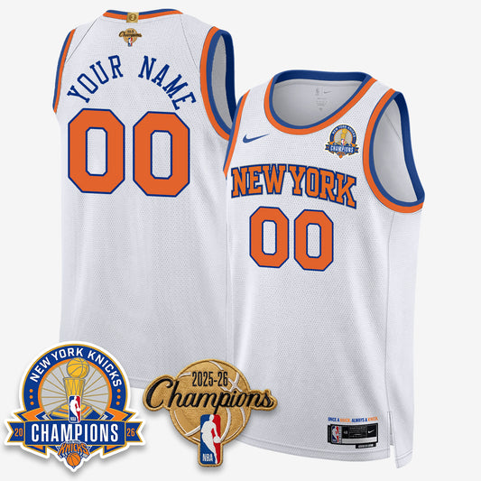 New York Knicks 2026 Basketball Champions Special Edition Vapor Custom Jersey V2- Stitched