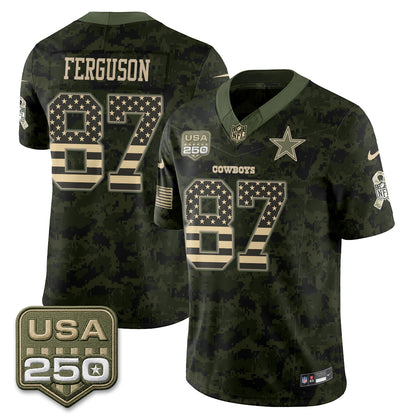 Dallas Cowboys 2026 Salute to Service Edition Vapor Jersey - Stitched