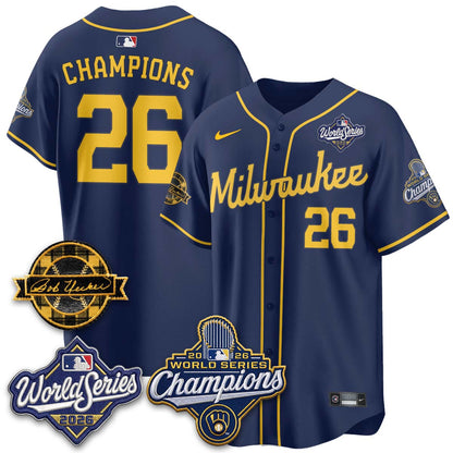 MIL 2026 WS Champions - Bob Patch Vapor Edition - Stitched-NQD (NAV9)