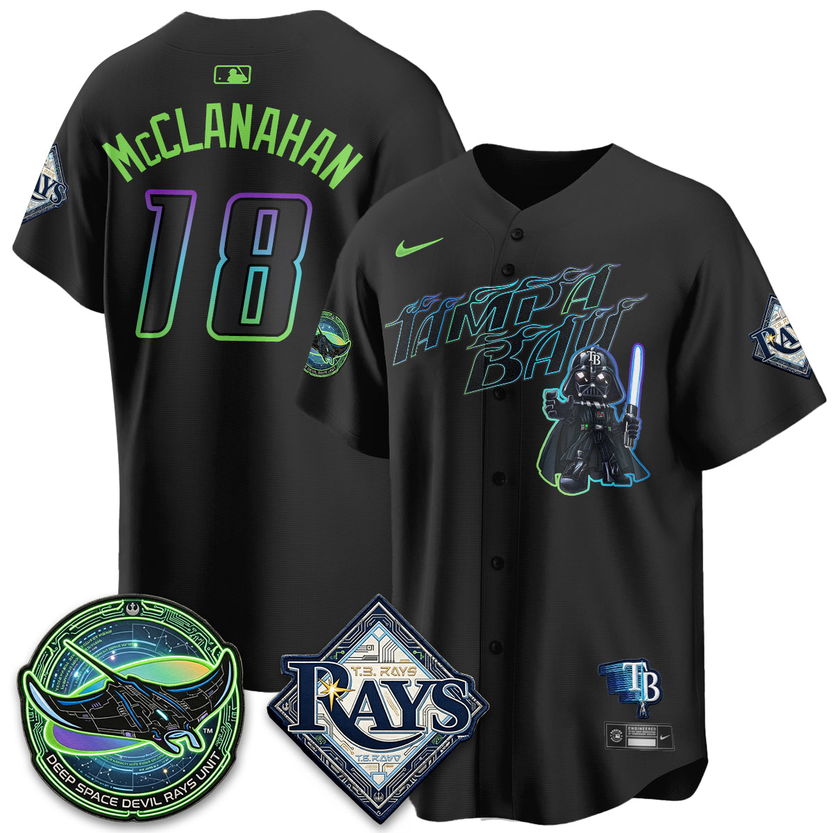 Tampa Bay Rays x SW Vapor Limited Jersey - Stitched