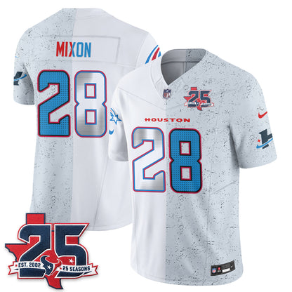 Houston Texans Fan Gear Split Vapor Jersey - Stitched