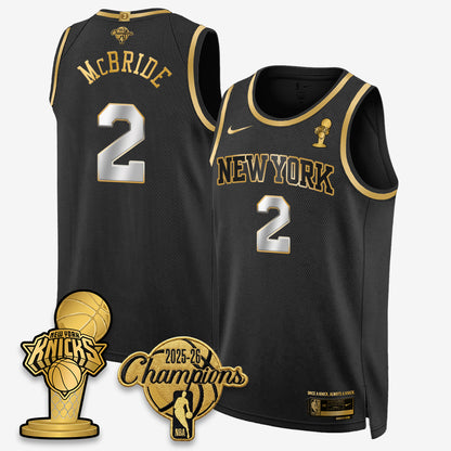 New York Knicks 2026 NBA Champions Gold Edition Vapor Jersey - Stitched