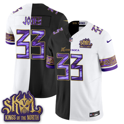 Minnesota Vikings Warrior Split Edition Vapor Jersey - Stitched-NQD