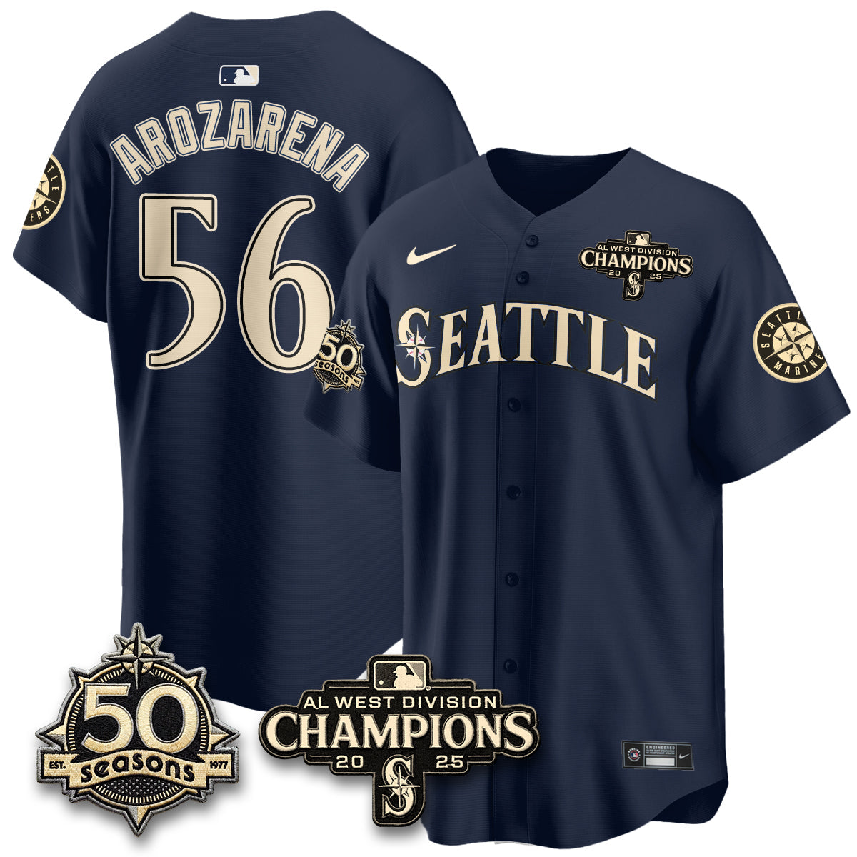 SEA Vapor Premier Limited  Steelheads Jersey - 50th Anniversary - Stitched