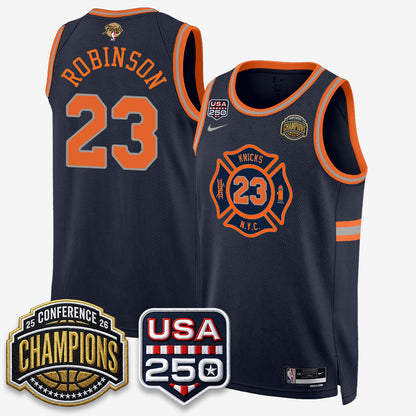 New York Knicks 2026 NBA Eastern Conference Champions City Edition Jersey - Stitched