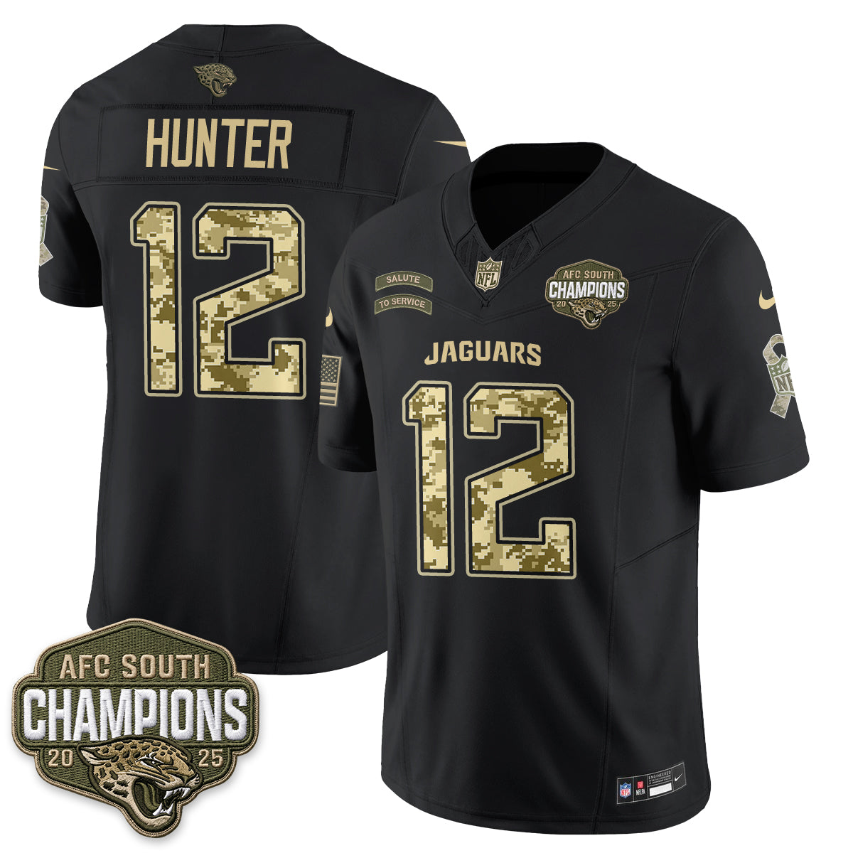 Jacksonville Jaguars 2026 Salute to Service V2 Vapor Jersey - Stitched