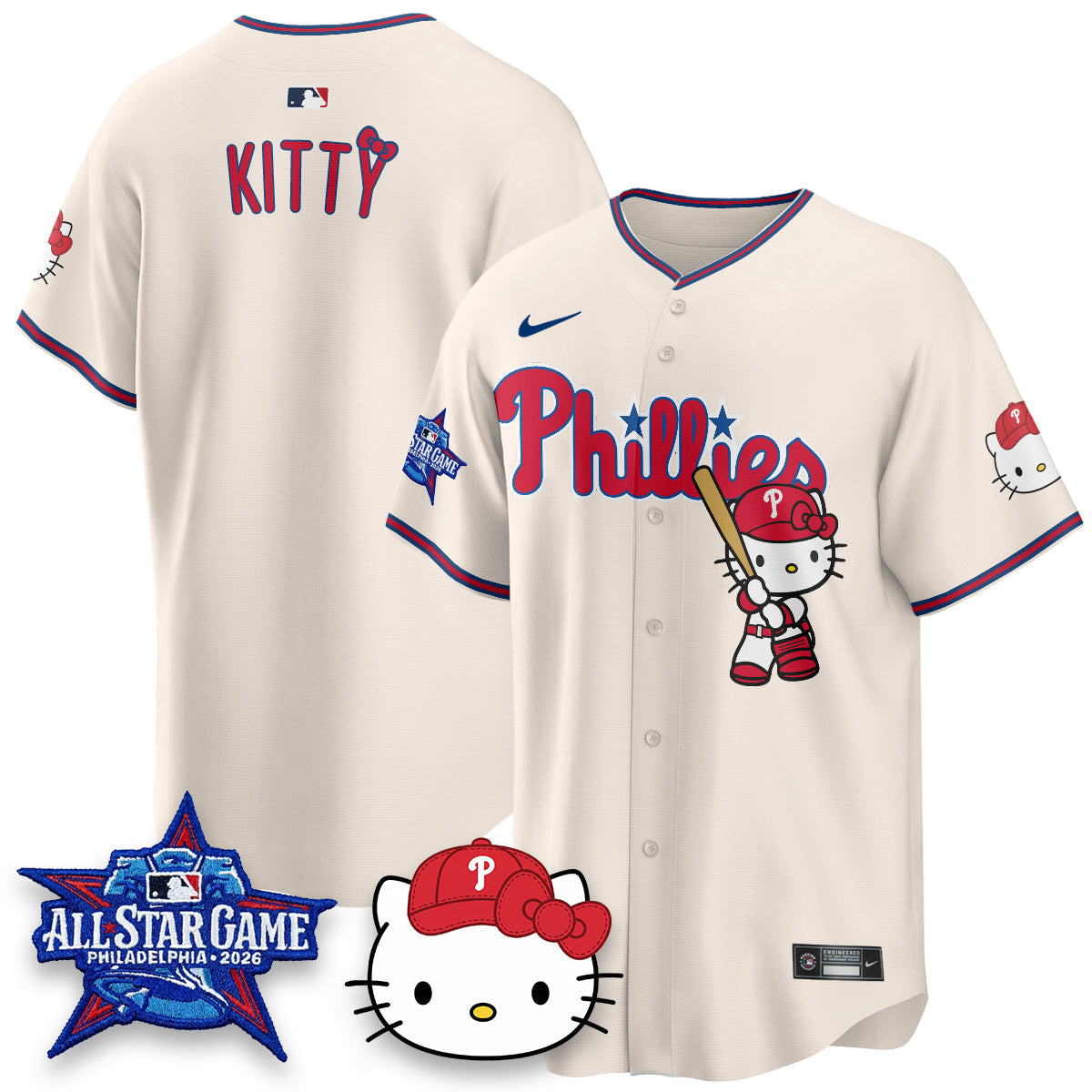 PHI x Meow Kitty Vapor Limited Blue Jersey- Stitched