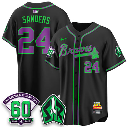 Atlanta Braves 60th Anniversary Space Ranger Edition Vapor Limited Jersey - All Stitched
