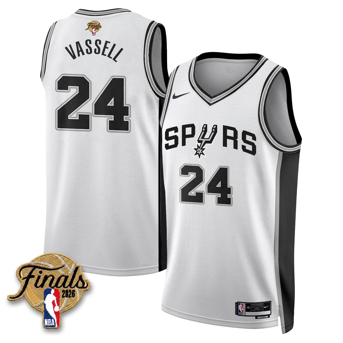 San Antonio Spurs 2026 NBA Western Conference Champions Vapor Jersey V2- Stitched