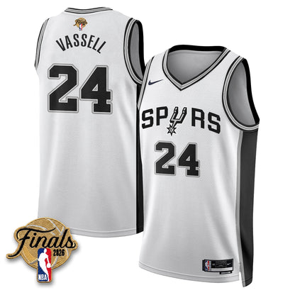 San Antonio Spurs 2026 NBA Western Conference Champions Vapor Jersey V2- Stitched