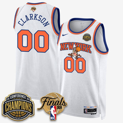 New York Knicks 2026 NBA Eastern Conference Champions x Looney Tunes Vapor Jersey V2- Stitched