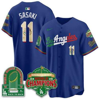 LAD Mexico Vapor Limited Jersey - 9x & B2B Champs - Stitched