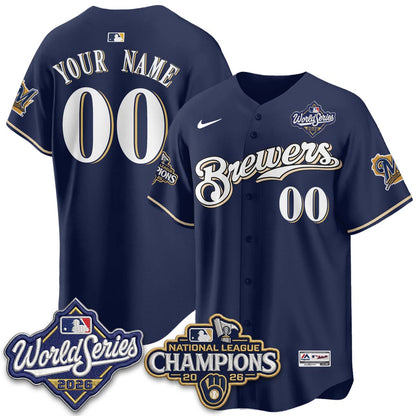 MIL 2026 NL Champions Custom Throwback Jersey - Stitched-NQD