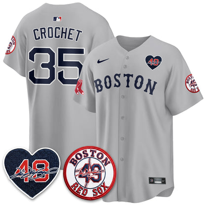 BOS Tim Wakefield Memorial Patch Vaper Premier Limited Jersey - All Stitched