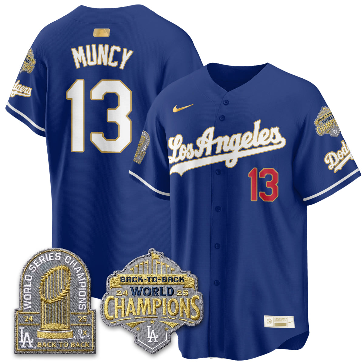 LAD Gold Collection Vapor Limited Jersey - 9x & B2B Champs - All Stitched