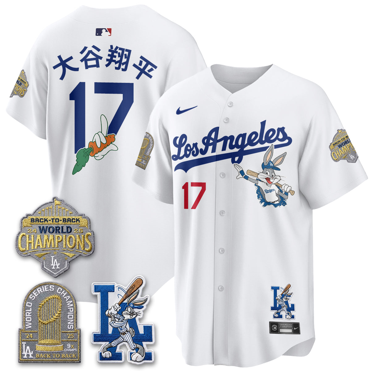Los Angeles Dodgers Bunny Vapor Limited Jersey - All Stitched