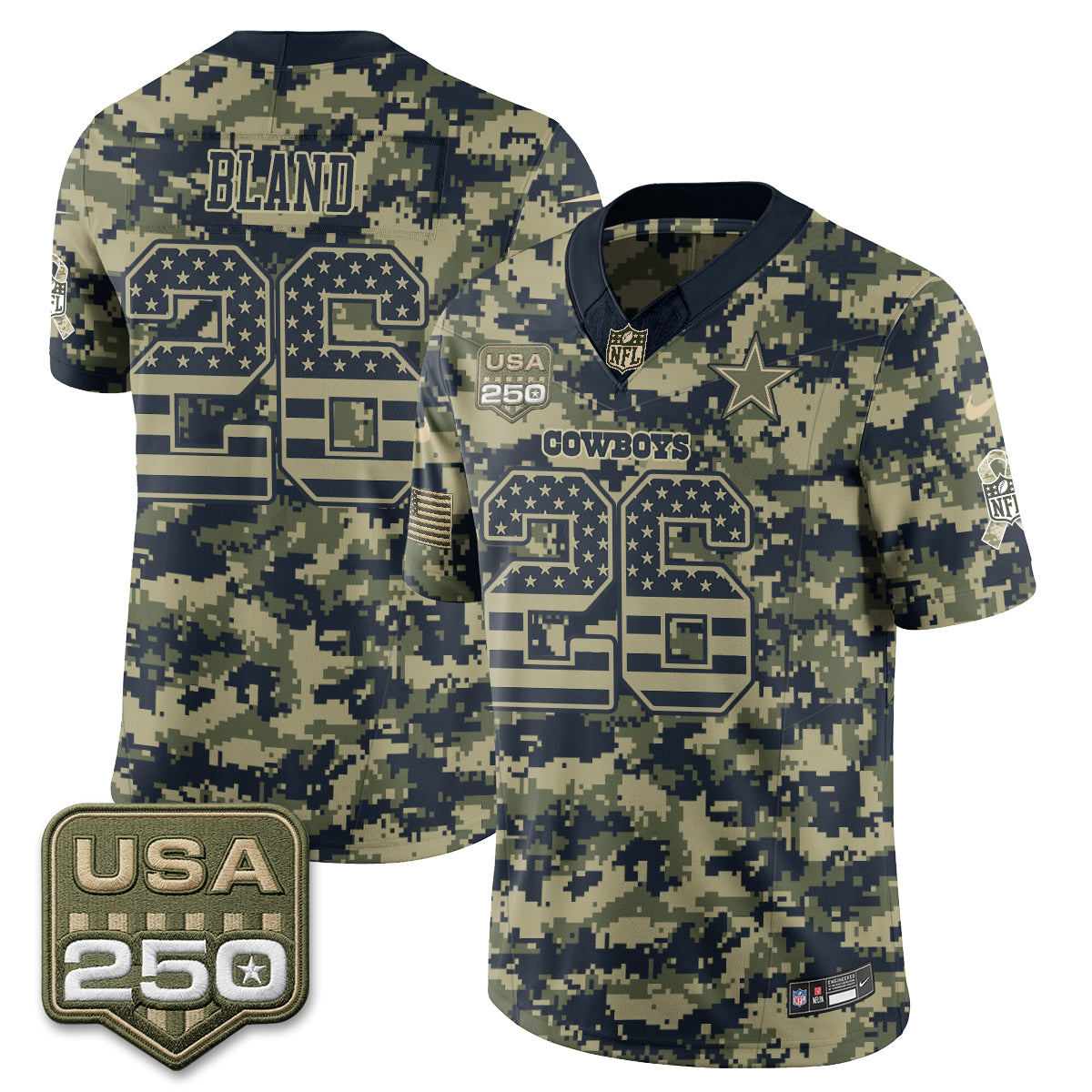 Dallas Cowboys 2026 Salute to Service Edition Vapor Jersey - Stitched