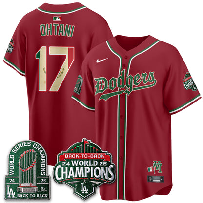 Los Angeles Dodgers x Mexico Style Vapor Jersey - Stitched