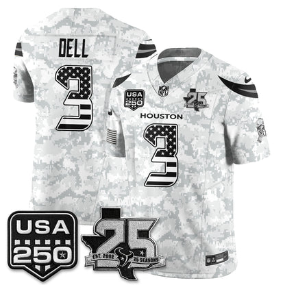 Houston Texans 2026 Salute to Service Edition Vapor Jersey - Stitched