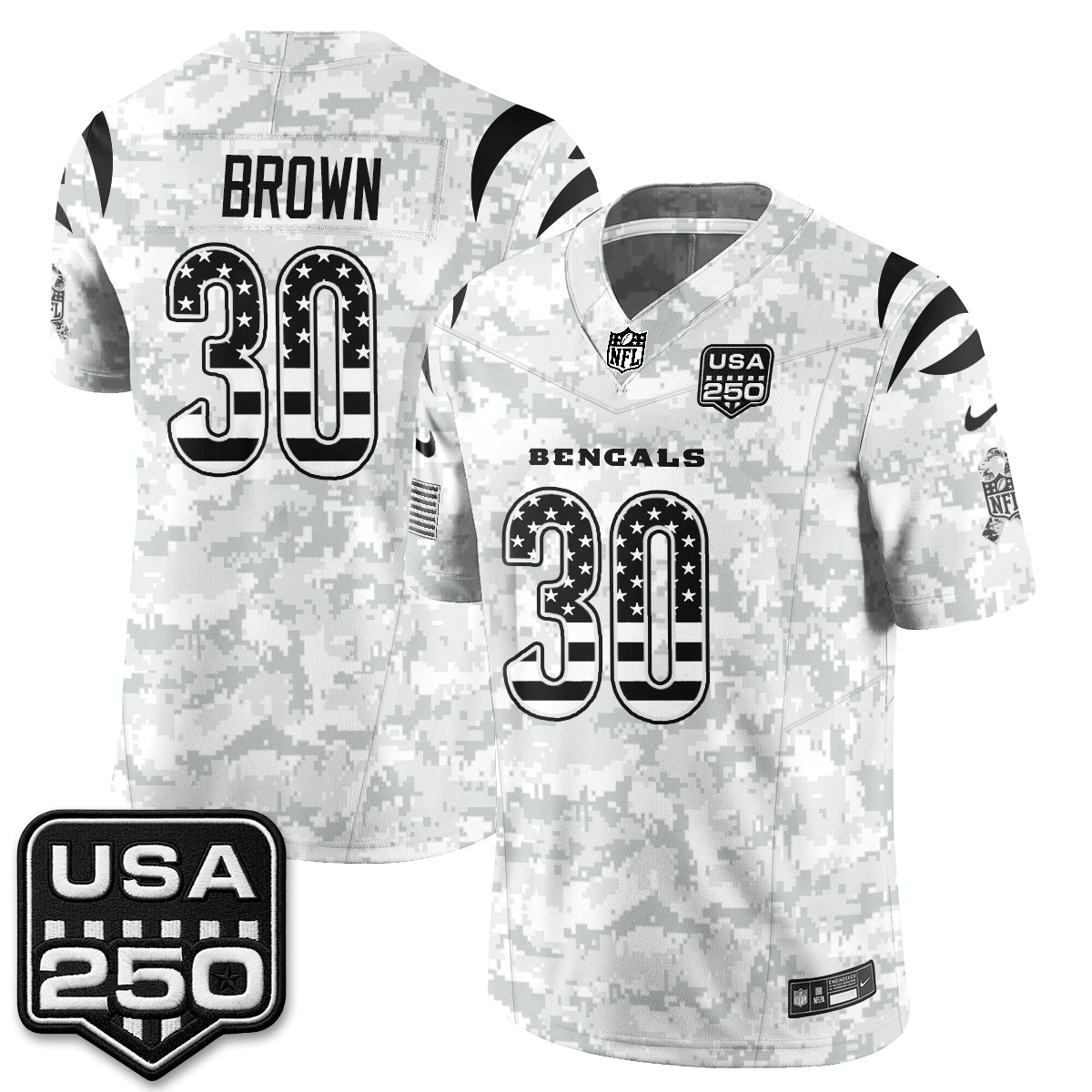 Cincinnati Bengals 2026 Salute to Service Vapor Jersey - Stitched