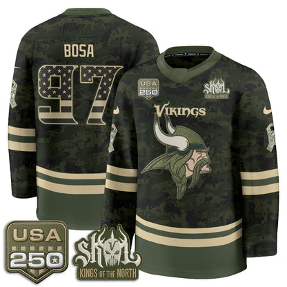 MIN 2026 Salute To Service Edition Hockey Jersey - Printed