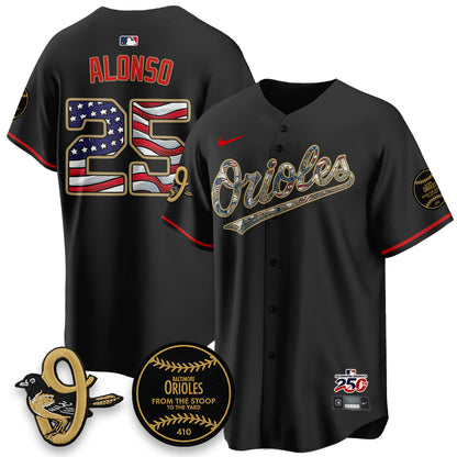 Baltimore Orioles 2026 Independence Day USA Vapor Limited Jersey - Stitched
