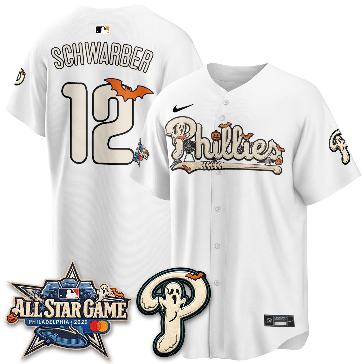Philadelphia Phillies Halloween 2026 Vapor Limited Jersey - Stitched