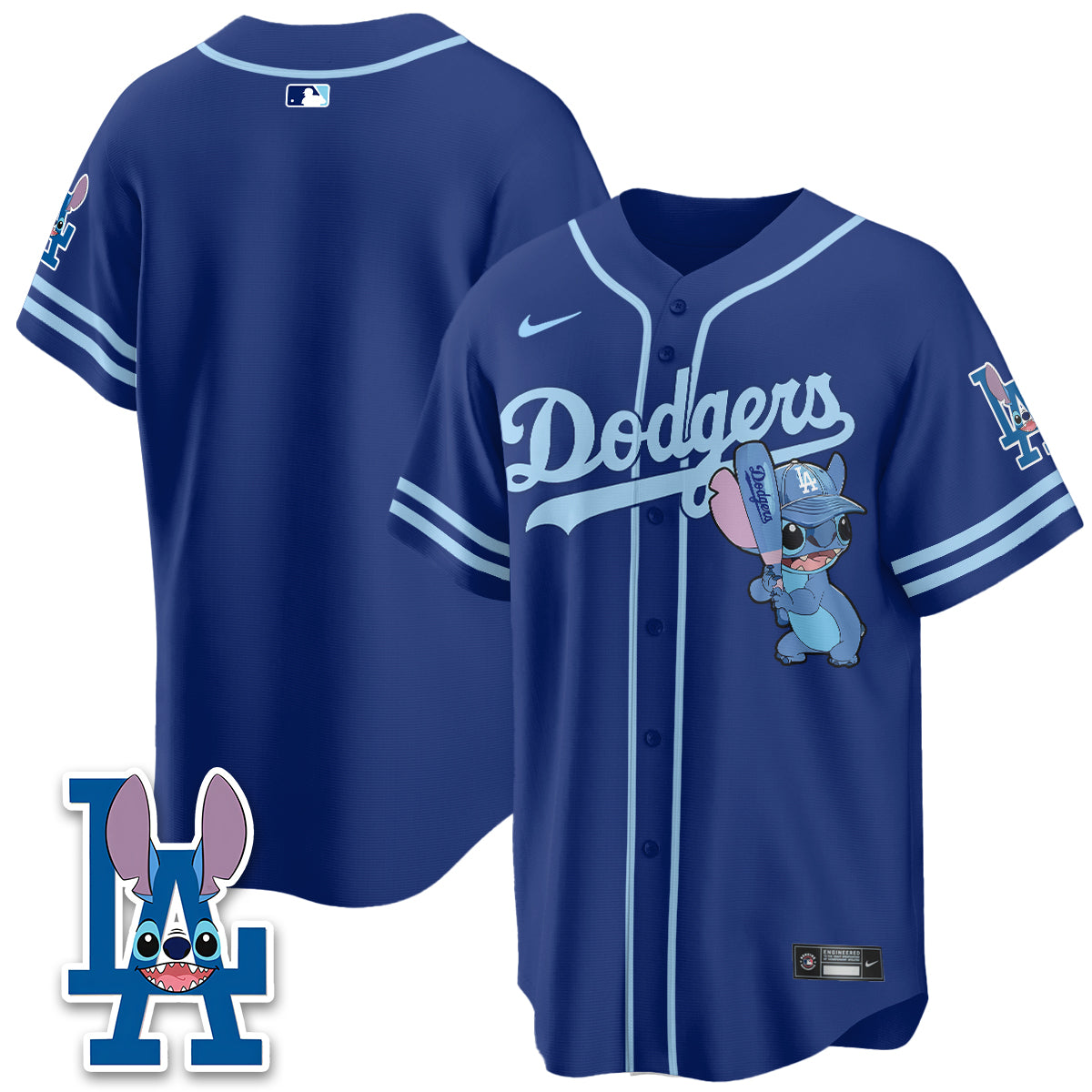 Los Angeles Dodgers x Blue Alien Edition Vapor Jersey - Stitched