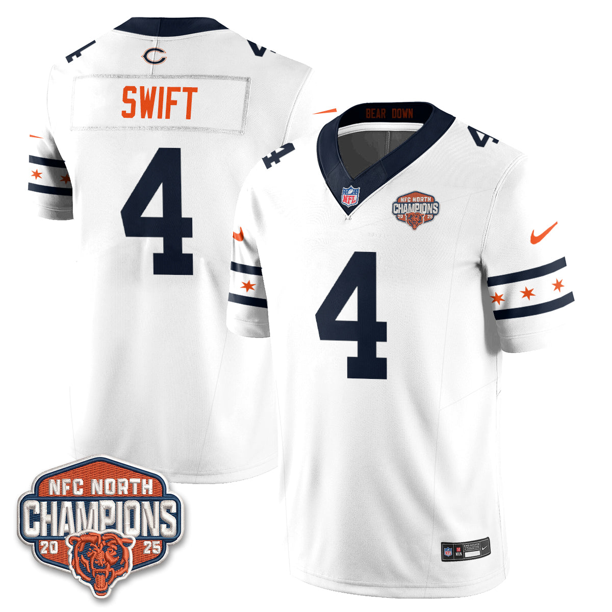 Chicago Bears Fangear Edition Vapor Jersey - Stitched