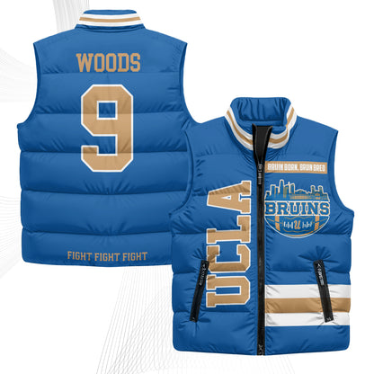UCLA Bruins Fight Fight Fight Puffer Vest - Printed