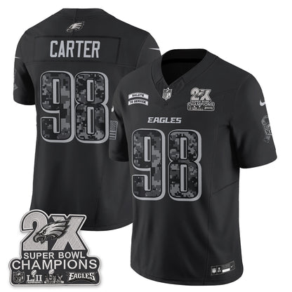 Philadelphia Eagles Salute to Service V2 Vapor Jersey - Stitched-NQD