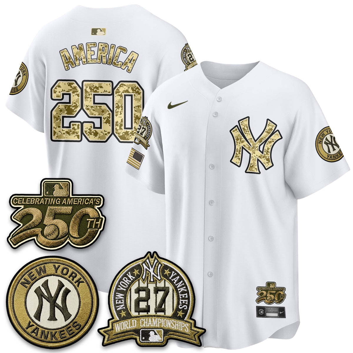 New York Yankees Salute to Service 2026 Vapor Limited Jersey - Stitched