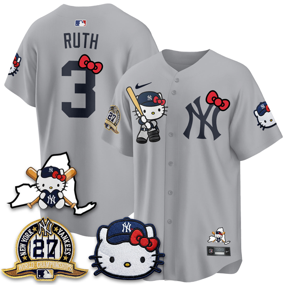 New York Yankees Meow KT 2026 Vapor Limited Jersey - All Stitched