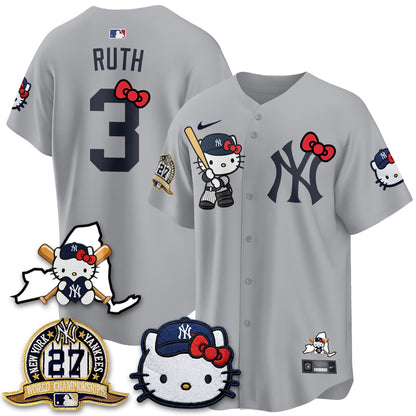 New York Yankees Meow KT 2026 Vapor Limited Jersey - All Stitched