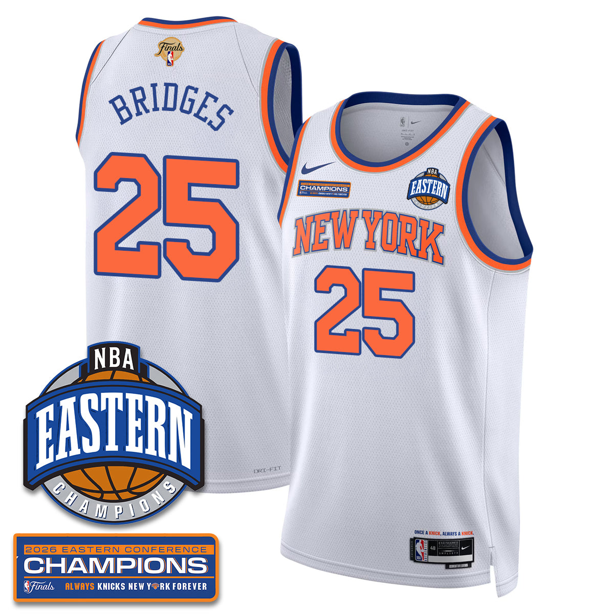 New York Knicks 2026 NBA Eastern Conference Champions City Jersey - Stitched