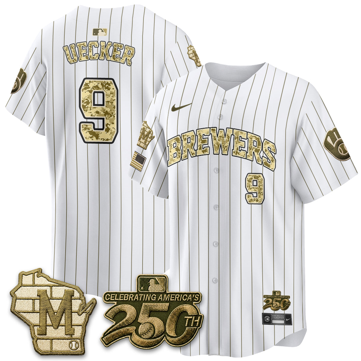 Milwaukee Brewers Armed Forces Day 2026 Vapor Limited Jersey - All Stitched