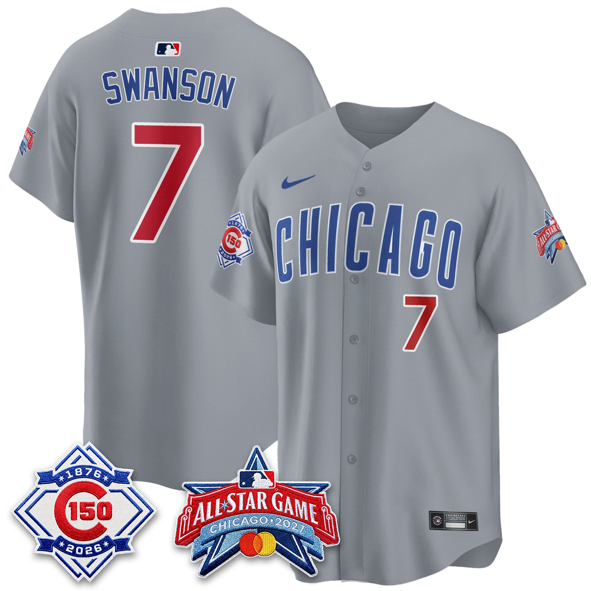 Chicago Cubs 2027 All Star Game Vapor Limited Blue Jersey - Stitched