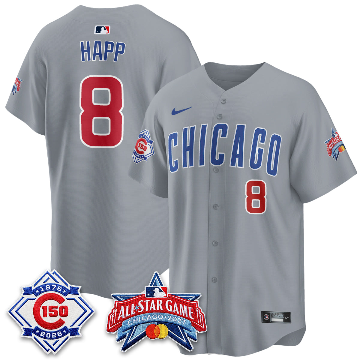 Chicago Cubs 2027 All Star Game Vapor Limited Blue Jersey - Stitched