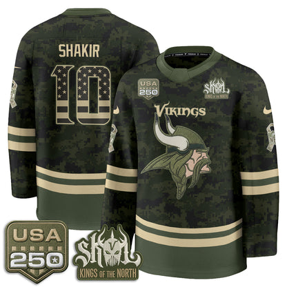 MIN 2026 Salute To Service Edition Hockey Jersey - Printed