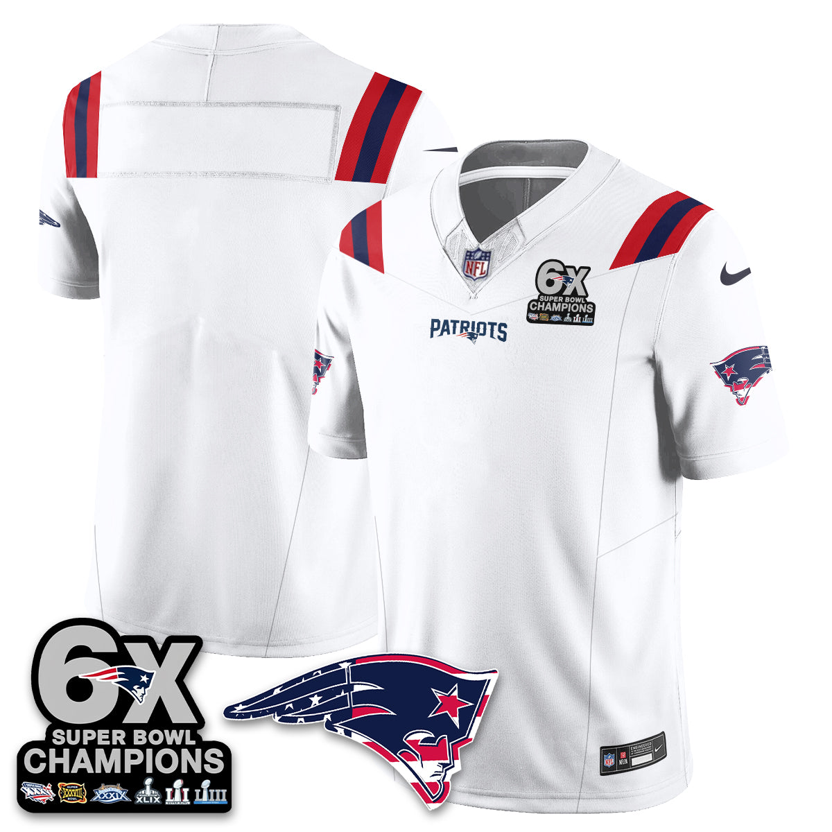 New England Patriots America Edition Vapor Jersey V2- Stitched