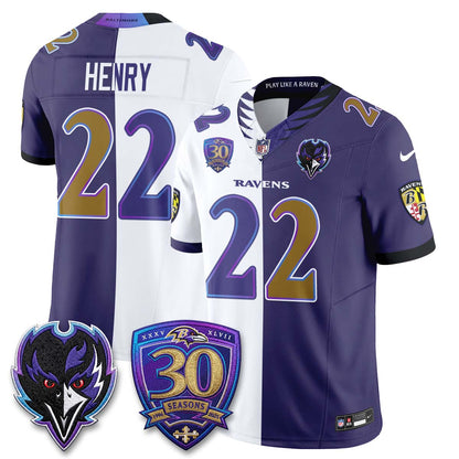 Baltimore Ravens The Next Flight Split Vapor Jersey - Stitched