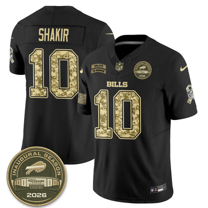 Buffalo Bills 2026 Salute to Service Edition Vapor Jersey V2- Stitched-NQD