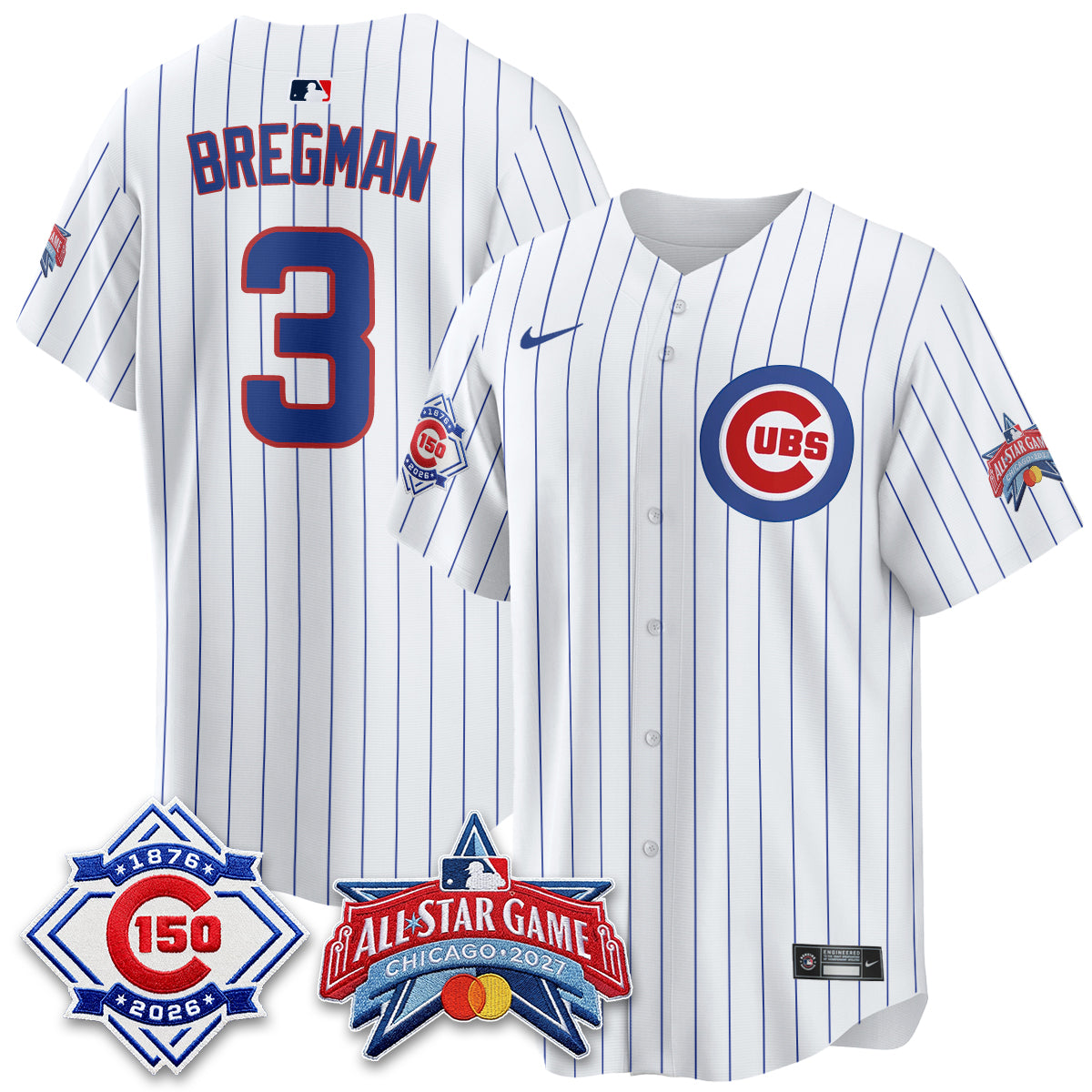 Chicago Cubs 2027 All Star Game Vapor Limited Blue Jersey - Stitched