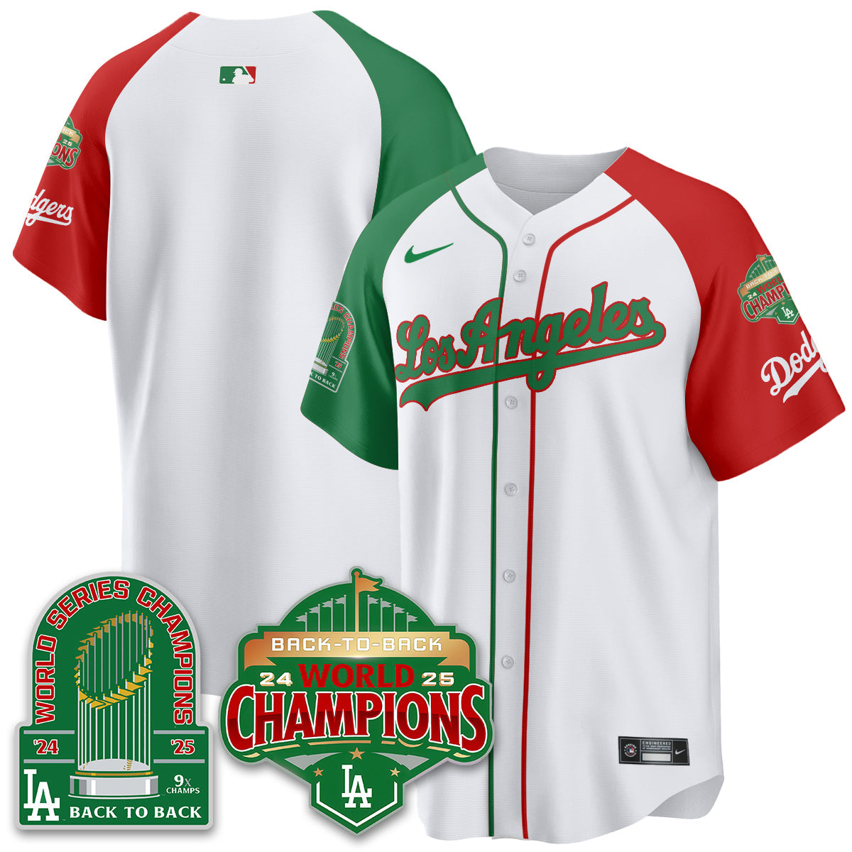 LAD Mexico Vapor Limited Jersey - 9x & B2B Champs - Stitched