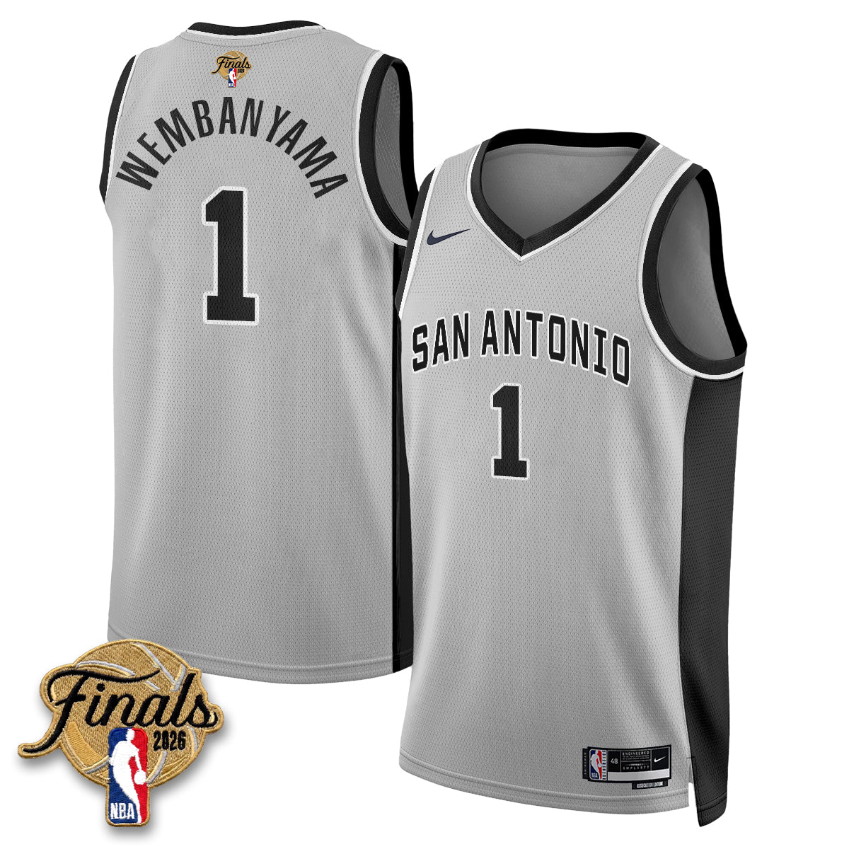 San Antonio Spurs 2026 NBA Western Conference Champions Vapor Jersey V2- Stitched