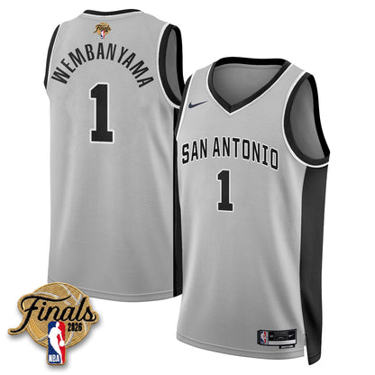 San Antonio Spurs 2026 NBA Western Conference Champions Vapor Jersey V2- Stitched