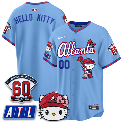 Atlanta Braves x Meow KT 2026 Vapor Limited Jersey - All Stitched