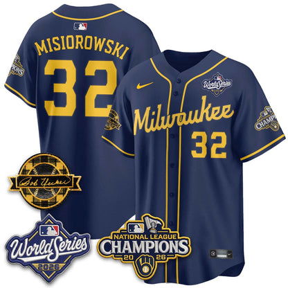 MIL 2026 NL Champions - Uecker Patch Vapor Jersey - Stitched -NQD (TT)